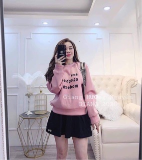Áo nỉ màu hường