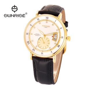 Đồng hồ nam Sunrise 1118PA 2 kim rưỡi kính Sapphire chống xước Fullbox hãng