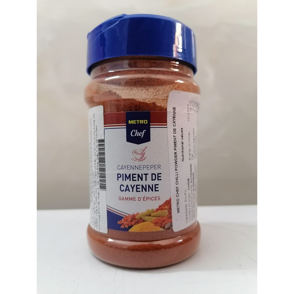 [Lọ 120g] BỘT ỚT CAYENNE [Belgium] METRO CHEF Chilli Powder Piment De Cayenne (cff)