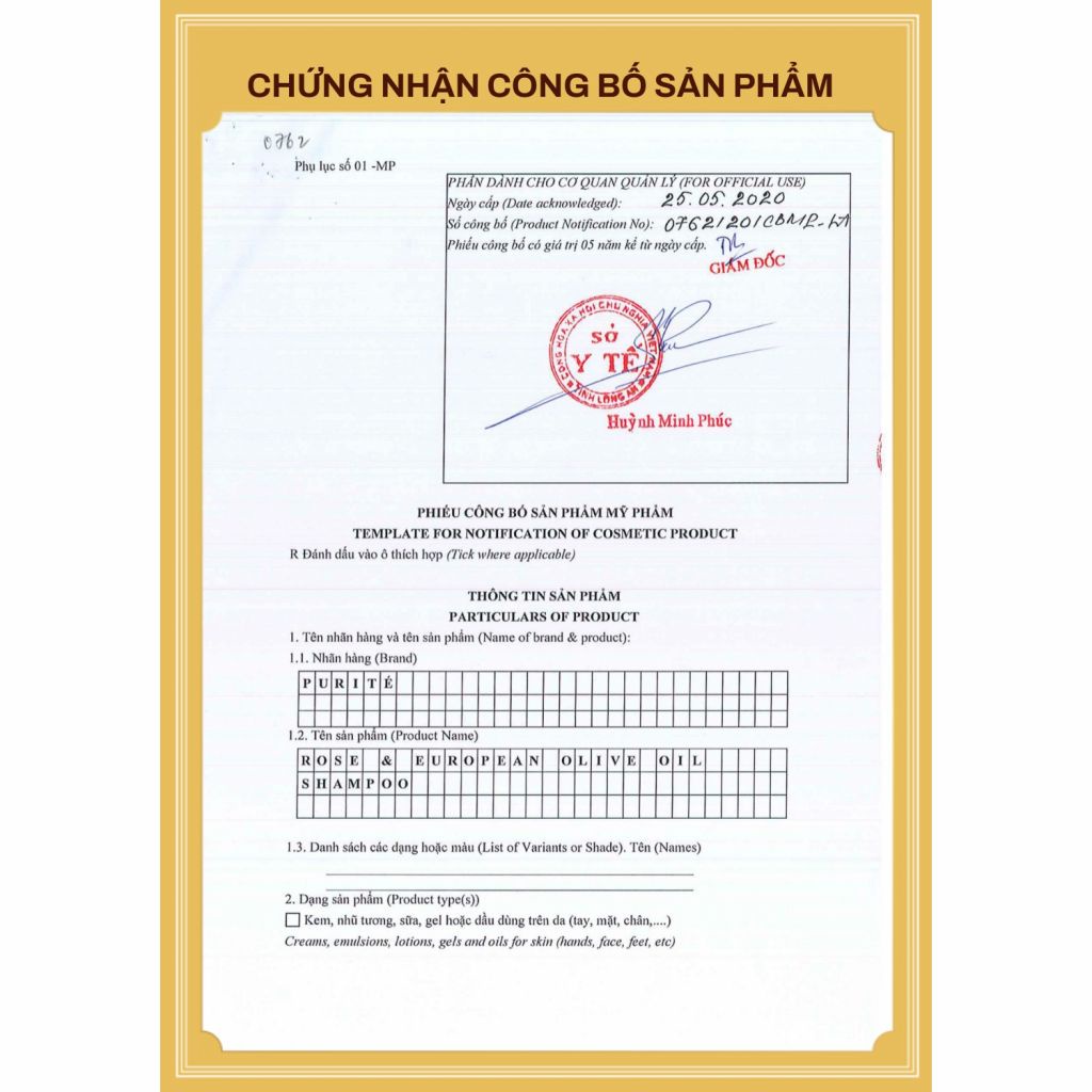 Dầu Gội Purite Hoa Anh Đào và Hoa Hồng 600ml