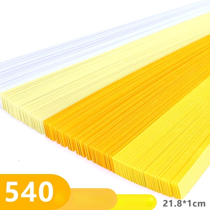 Set 540 Tờ Giấy Xếp Hình Ngôi Sao Năm Cánh Màu Sắc Gradient