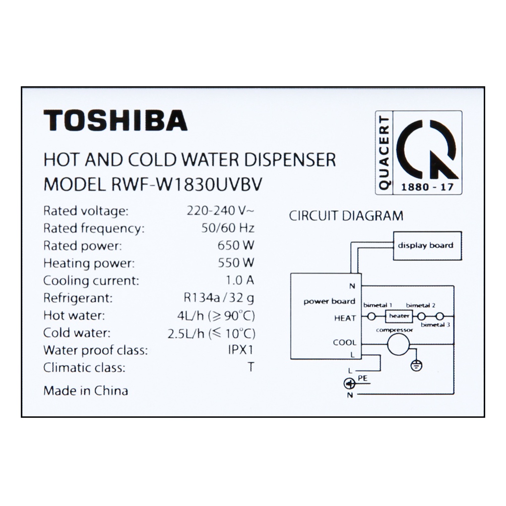 Cây nước nóng lạnh Toshiba RWF-W1830UVBV(T)