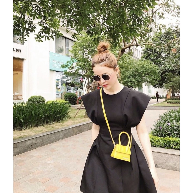 [Mã SKAMA06 giảm 8% tối đa 50K đơn 250K] Đầm tay liền chíp ben eo