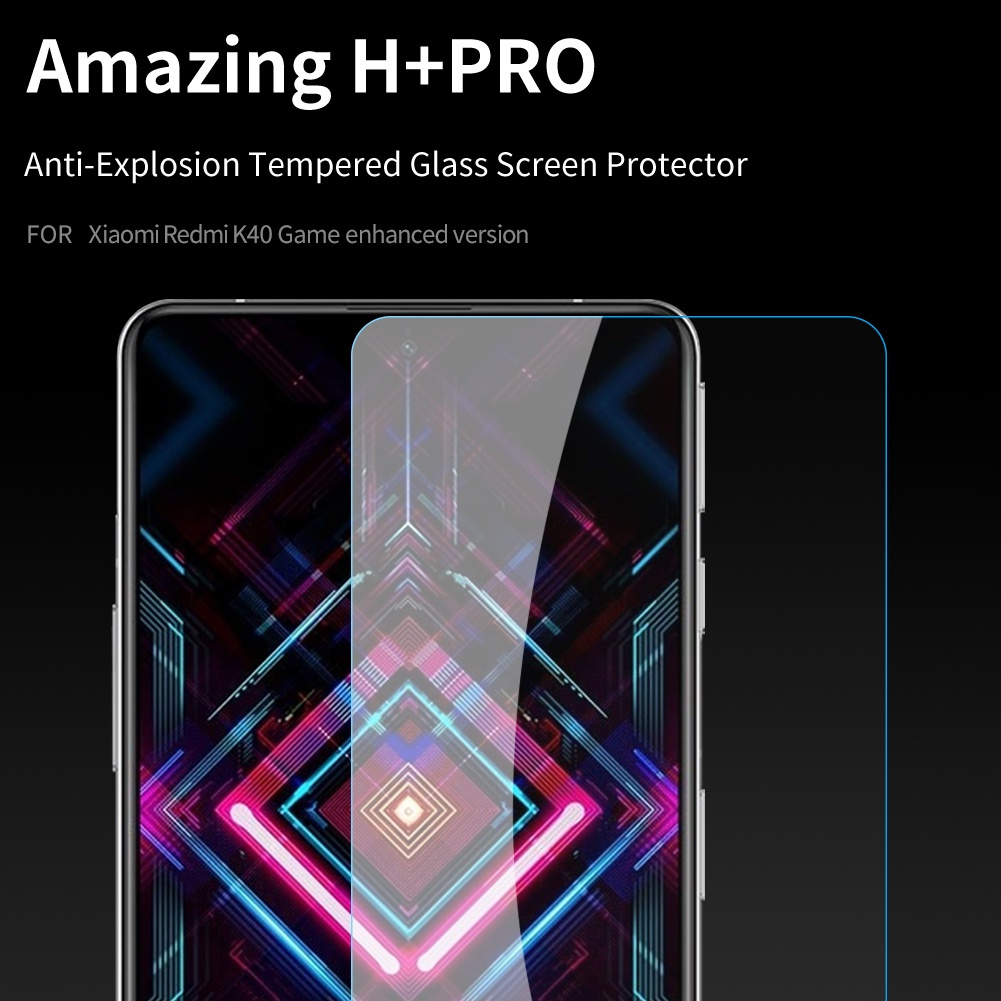 Kính cường lực Nillkin 2.5D H + Pro cho Xiaomi Redmi K40 Gaming chống lóa