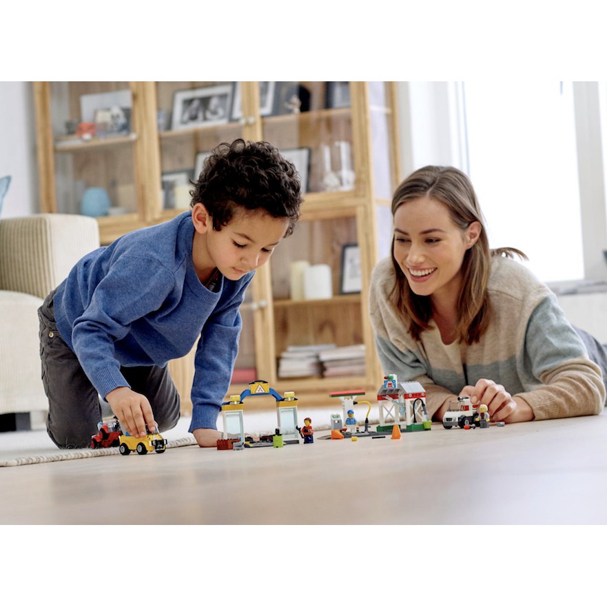 Lego HaHa - Lego City - Trạm Sửa Xe Ô Tô - 60232