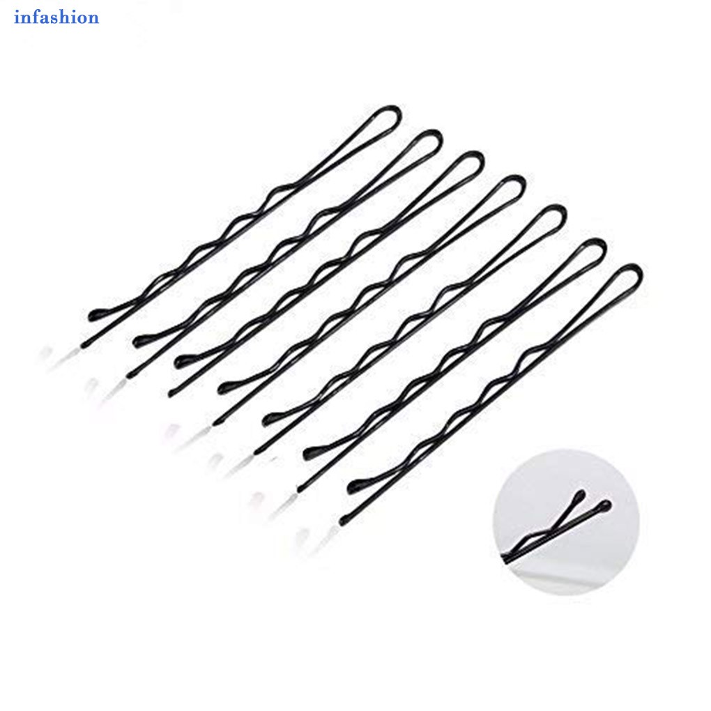 Set 32 kẹp tóc ghim cài kim loại màu đen tạo kiểu tóc dành cho nữ