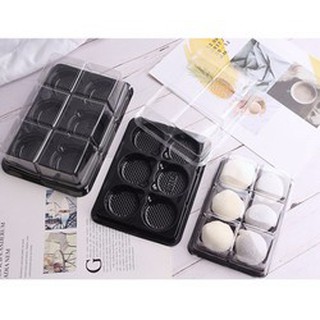 combo 10 chiếc hộp đựng bánh trung thu mica 6 bánh nhiều cỡ