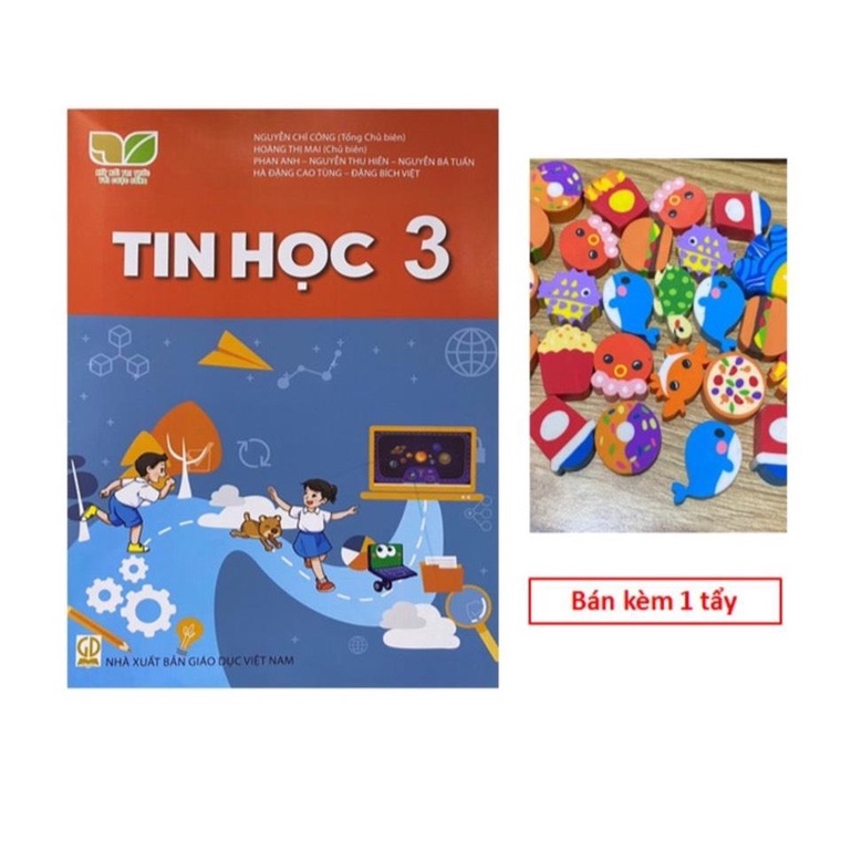 Sách - Tin học 3 ( Kết nối tri thức +bán kèm tẩy)