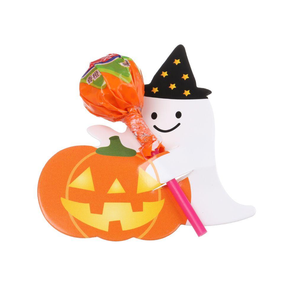 Set 25 / 50 Thẻ Kẹo Mút Trang Trí Chủ Đề Halloween
