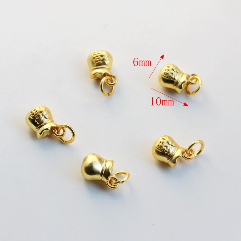 Hạt Mạ Vàng 18K Nhám Nhiều Màu Sắc Dùng Làm Trang Sức Thủ Công diy