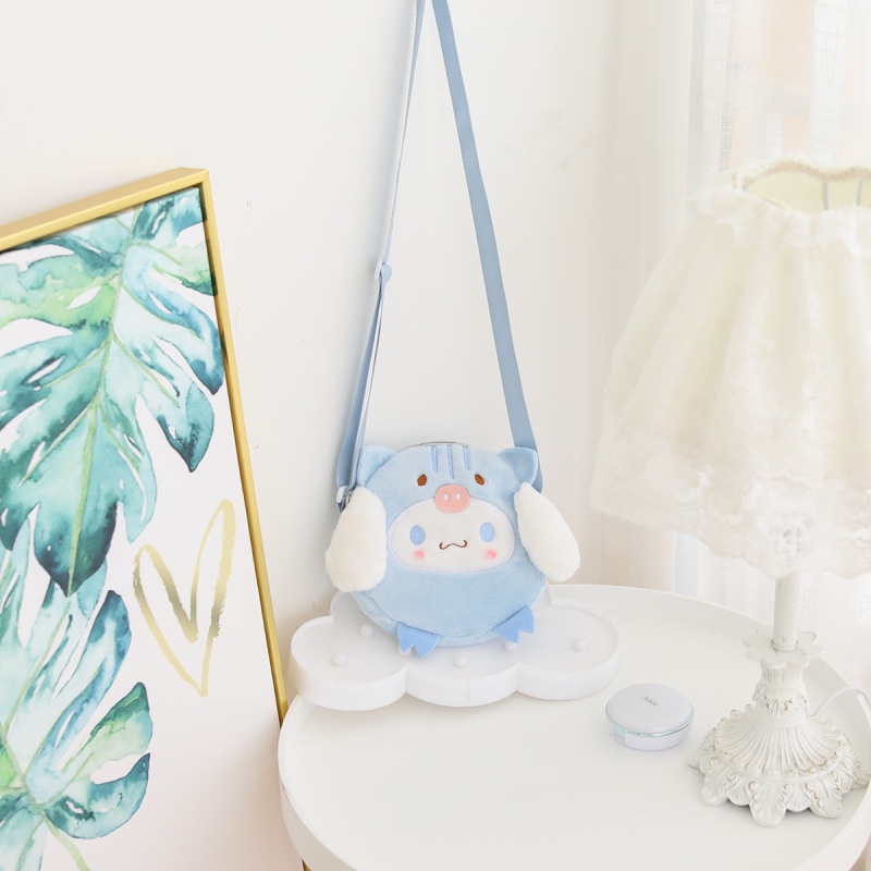 Túi Đeo Chéo Hình Chú Chó Trắng Nhỏ Dễ Thương Sáng Tạo Thời Trang Cho Nữ