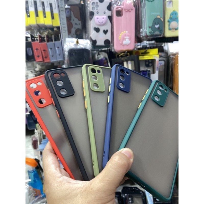 Ốp lưng Samsung galaxy S20 FE viền dẻo nhiều màu lưng nhám mờ bảo vệ camera