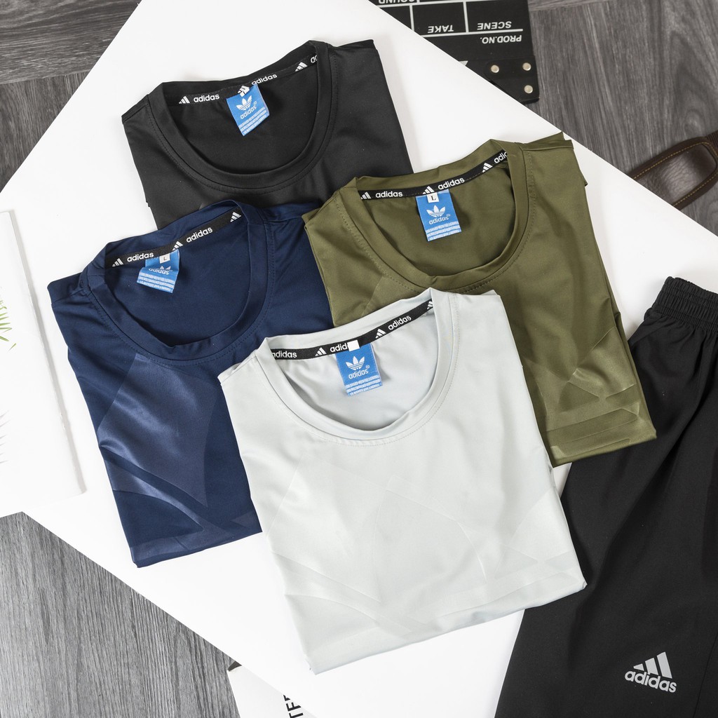 STTN2102 BỘ THỂ THAO NAM 4 MÀU VÂN CHÌM CỔ TRÒN | BigBuy360 - bigbuy360.vn