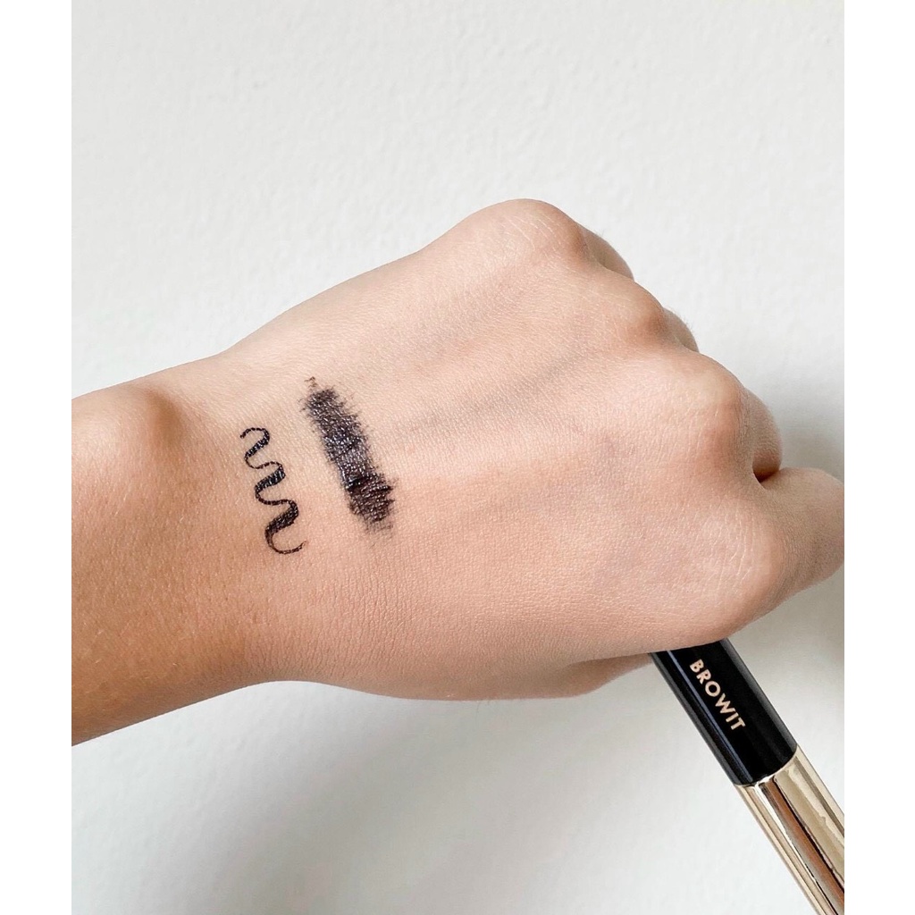Mascara & kẻ mắt 2 đầu Thái Lan BROWIT BY NONG CHAT  giúp dài, tơi, cong mi, chống nước 24h