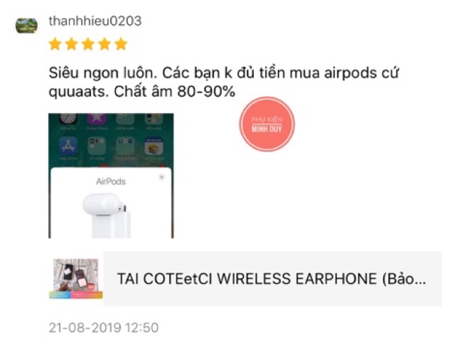 Tai COTEetCI Airpods Wireless Earphone (Hỗ trợ sạc ko dây, tặng kèm bao airpod và móc khoá) | BigBuy360 - bigbuy360.vn