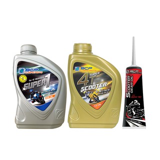[Combo] Nhớt Xe Tay Ga BCP Scooter 10W30 0.8L + Nhớt Xe Số BCP 15W40 0.8L + Nhớt Láp BCP 120ML Nhập Khẩu Thái Lan