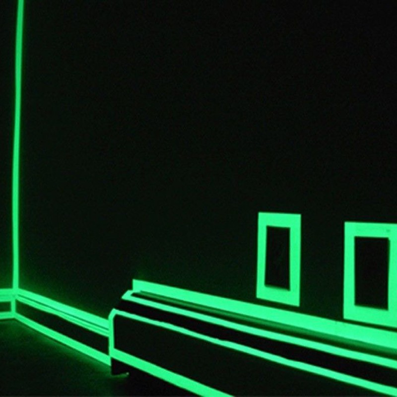 Cuộn băng dính phản quang 100cm*1.5cm dùng để trang trí nội thất và cảnh báo an toàn