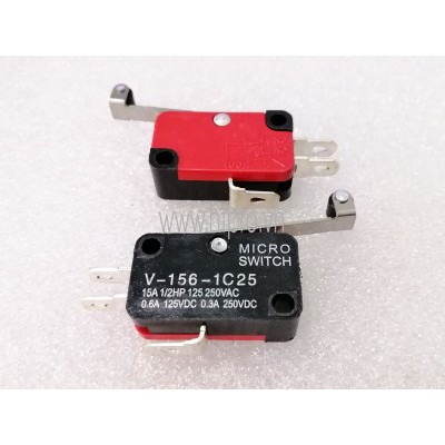 10 Công tắc hành trình V-156-1C25 15A dài xe, con lăn đòn bẩy