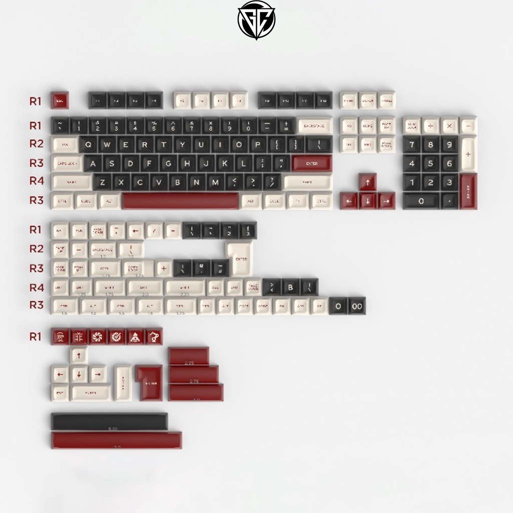 Keycap ROME SA AIFEI 172 nút bàn phím ABS DOUBLE SHOT (MẪU MỚI- ảnh thật ở ảnh số 5)