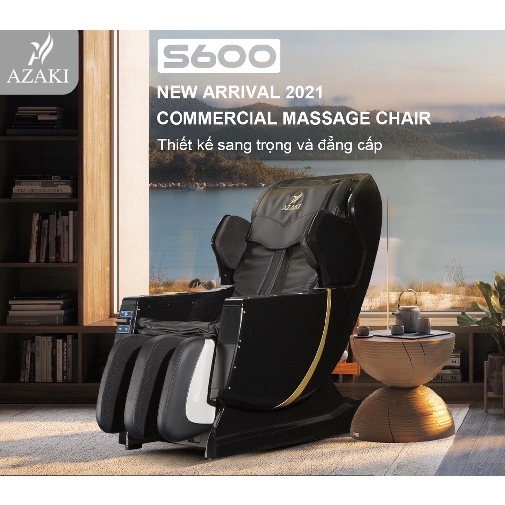 Ghế Massage Toàn Thân Cao Cấp 4D AZAKI S600 - Bảo hành Chính hãng