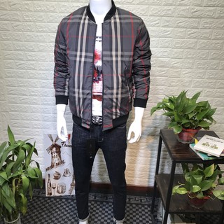 FREE SHIP Áo khoác kẻ nam 3 lớp burberry