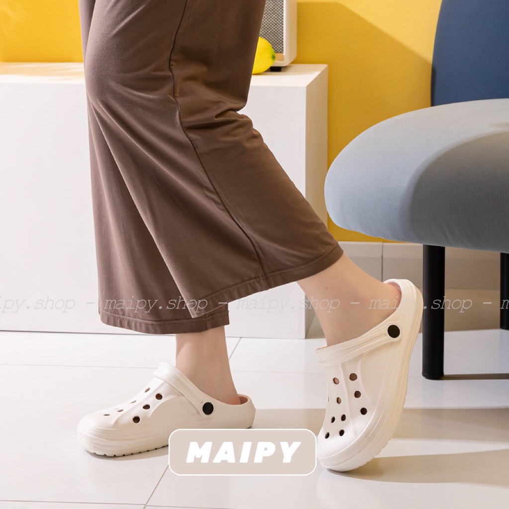 Dép Cross - Sục bít mũi Nam Nữ chất liệu EVA siêu nhẹ thời trang đi mưa đi biển Maipy S016