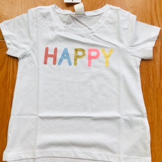 Áo phông trắng Happy HM auth