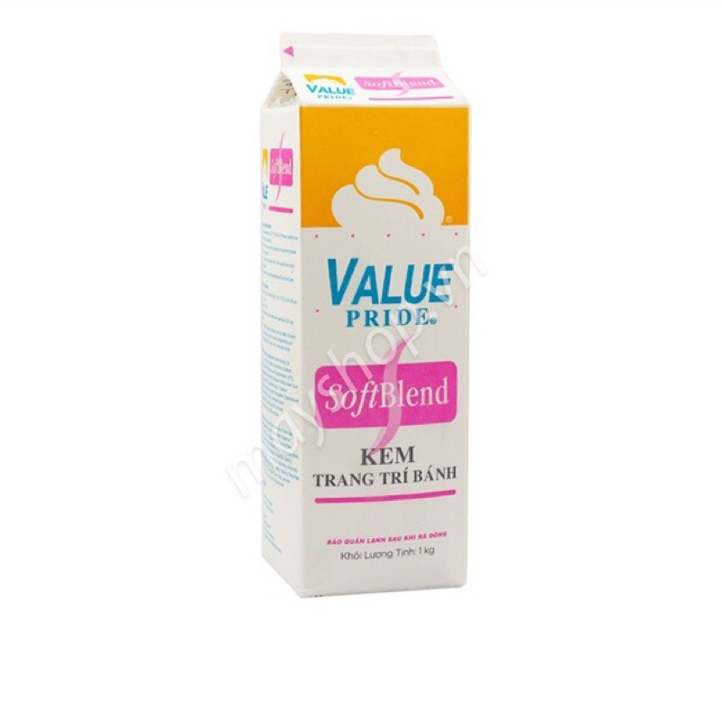 Kem trang trí bánh Topping Value Soft blend 1L