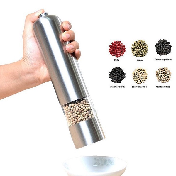 Dụng Cụ Xay Tiêu Inox Bằng Tay Đầu Tròn hoặc  đầu phẳng