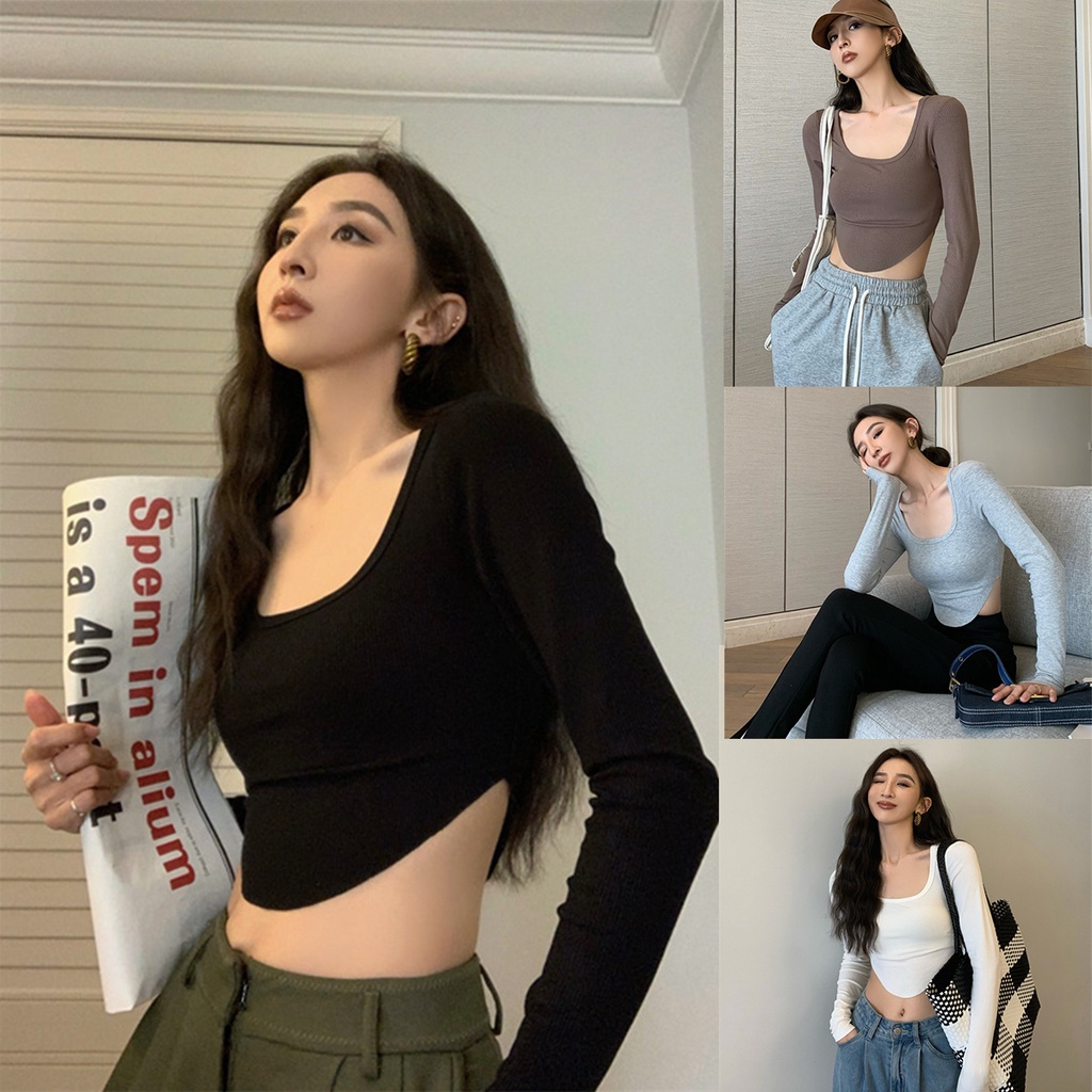 Áo thun kumikumi phong cách Hàn Quốc cá tính thời trang cổ điển cho nữ