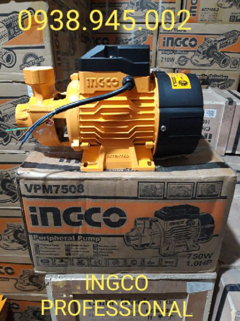 MÁY BƠM NƯỚC CHUYÊN DÙNG 1HP INGCO VPM7508