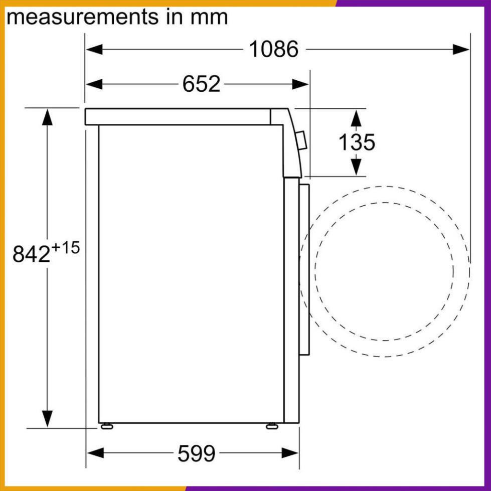 Máy sấy quần áo Bosch WTW876H8SG - SERI 6 TGB nhập khẩu nguyên chiếc ( CHÍNH HÃNG PHÂN PHỐI )