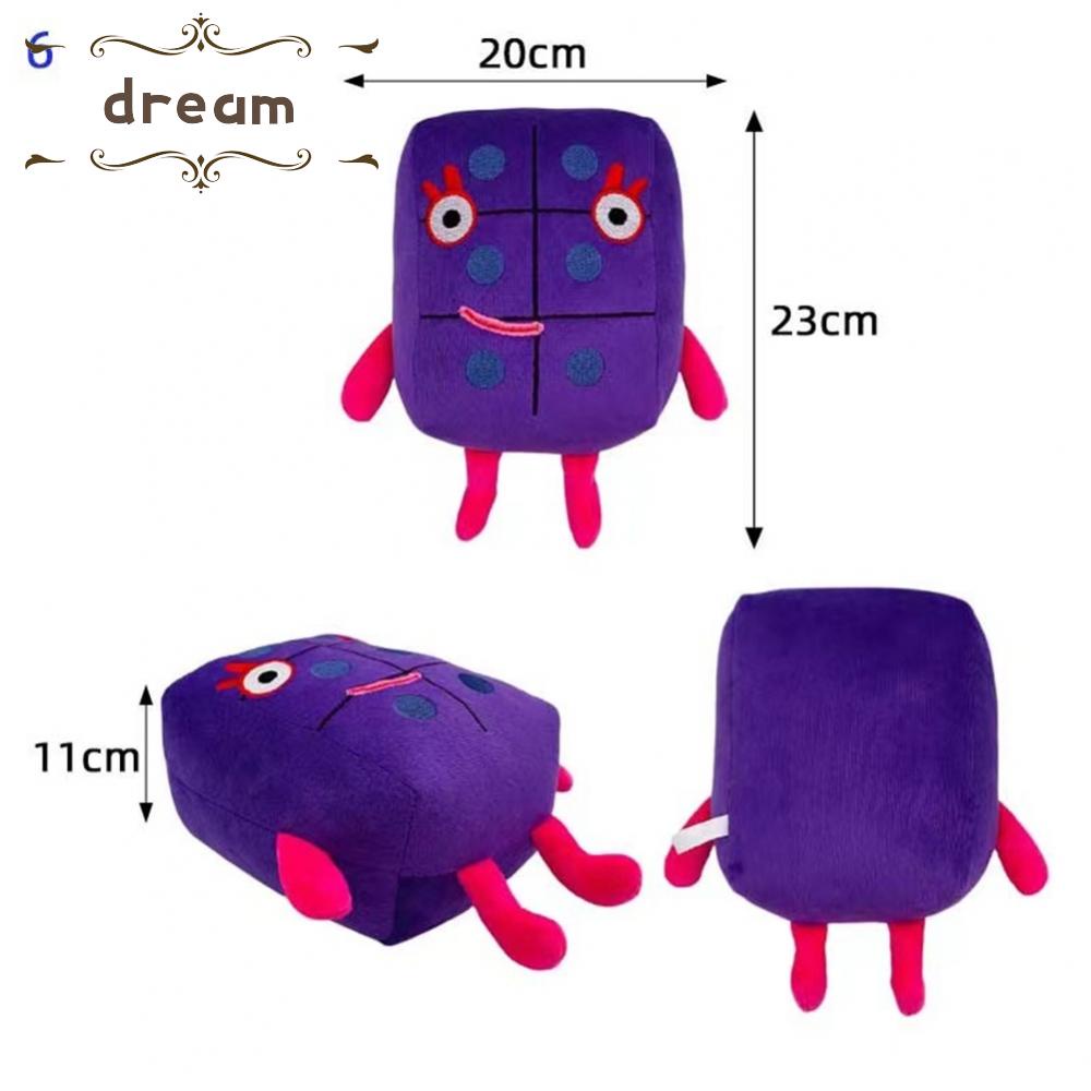 【DREAMLIFE】15-30cm Numberblocks Plush Doll Educational Stuffed Number Blocks Toys Kids Gift Toys Kids Gift 1-10 Cute Plush Toy