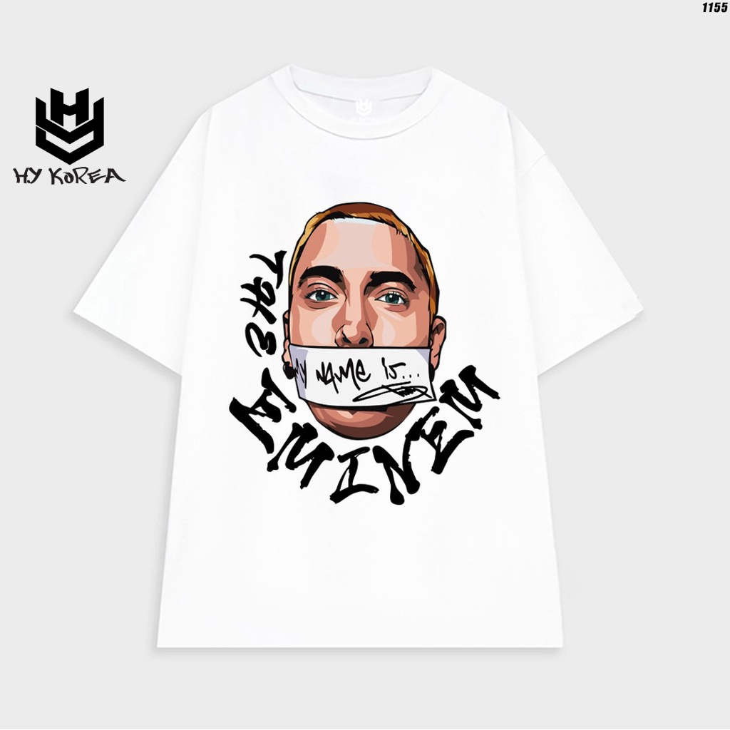 Áo Thun Nam Tay Lỡ Cotton 100 Unisex The Emine 1155 HY KOREA