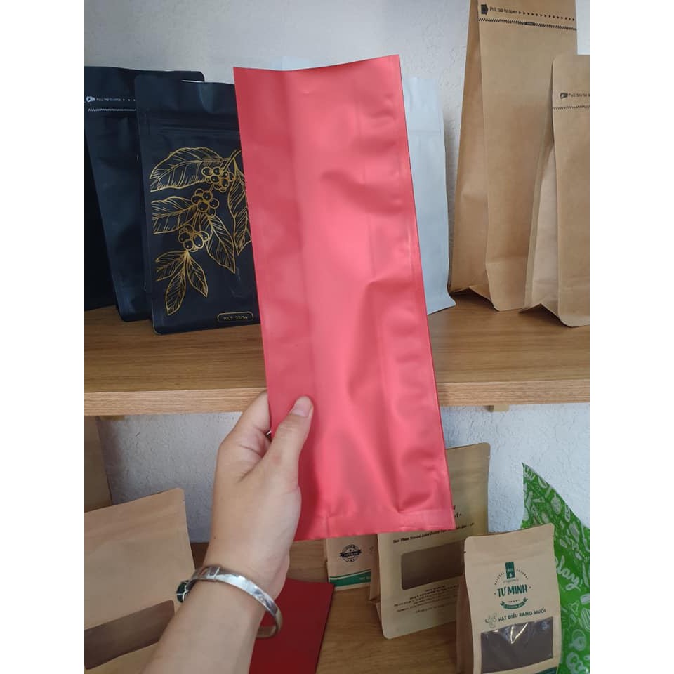 1kg Túi 4 biên OPP/MPET Đỏ 11x31 cm