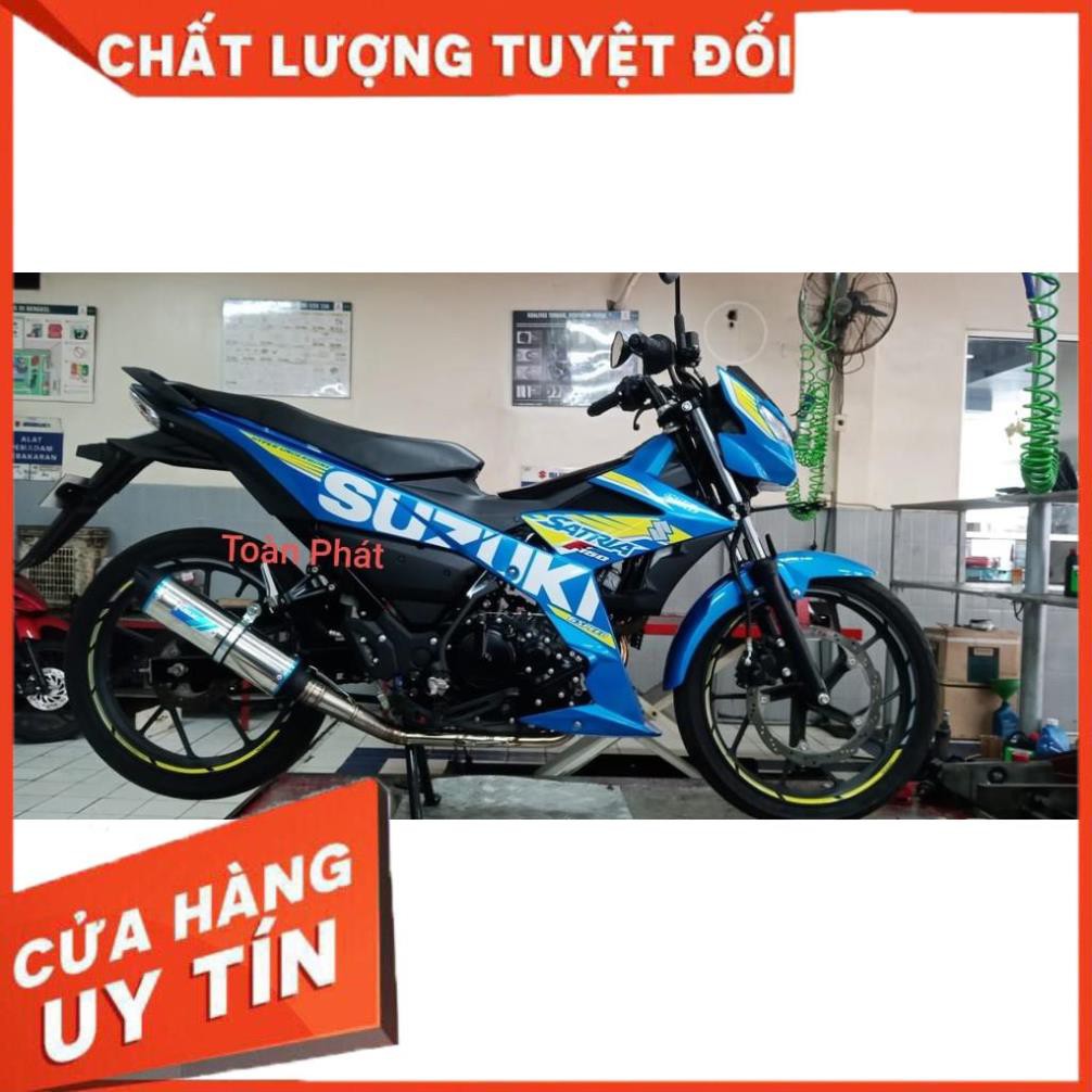 [ GIÁ ƯU ĐÃI ] Pô Suzuki Team cho Raider/ Satria Fi NHẬP KHẨU CHÍNH HÃNG SUZUKI INDONESIA BEST SELLER SUZUKI 2019