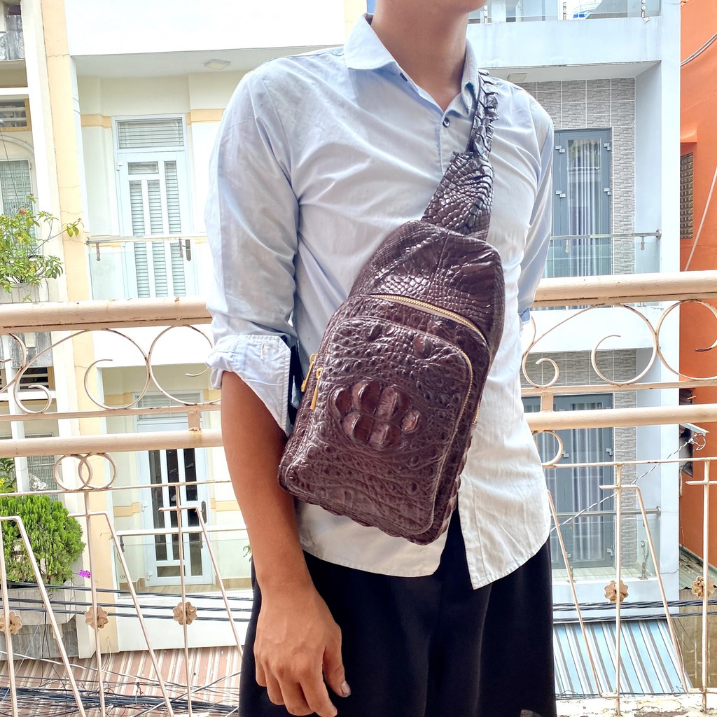 TÚI BAO TỬ ĐEO CHÉO 32X19 DA CÁ SẤU THẬT | RYRY STORE