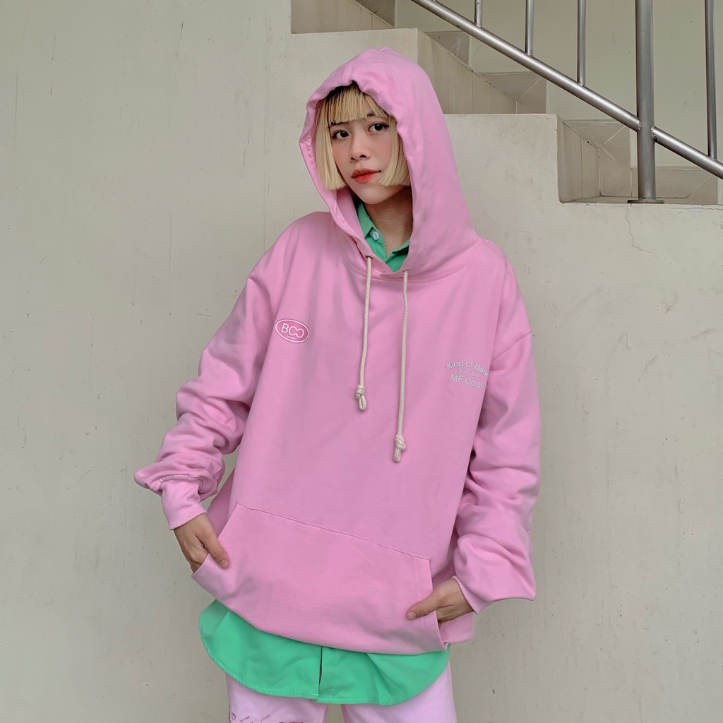 Áo Hoodie Nỉ Có Mũ Nam Nữ Unisex BOO Dáng Rộng Nhiều Màu Hot Trend In Logo &quot;Back To School&quot;