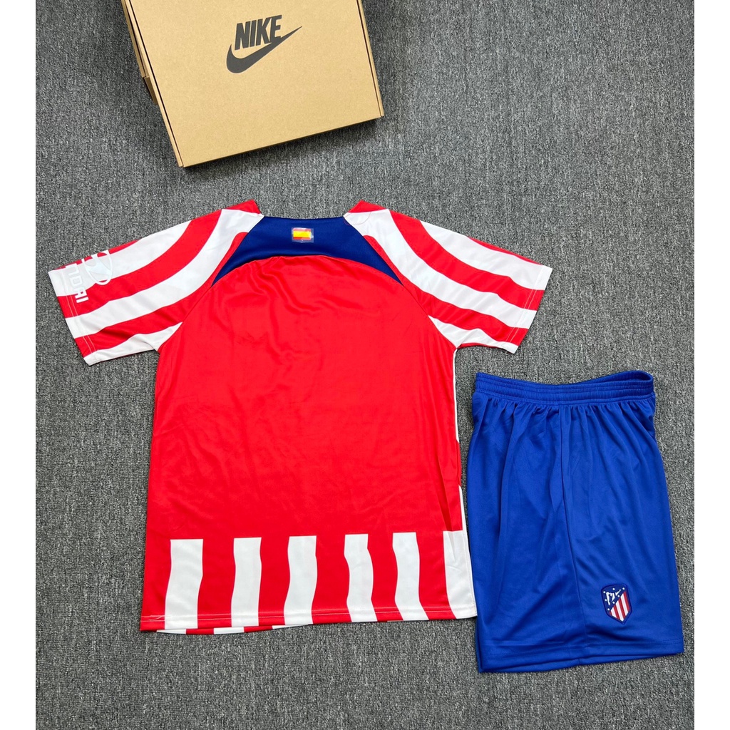 Quần áo đá bóng đá banh set bộ đồ thể thao clb Atlentico Marid - alentico vải thái