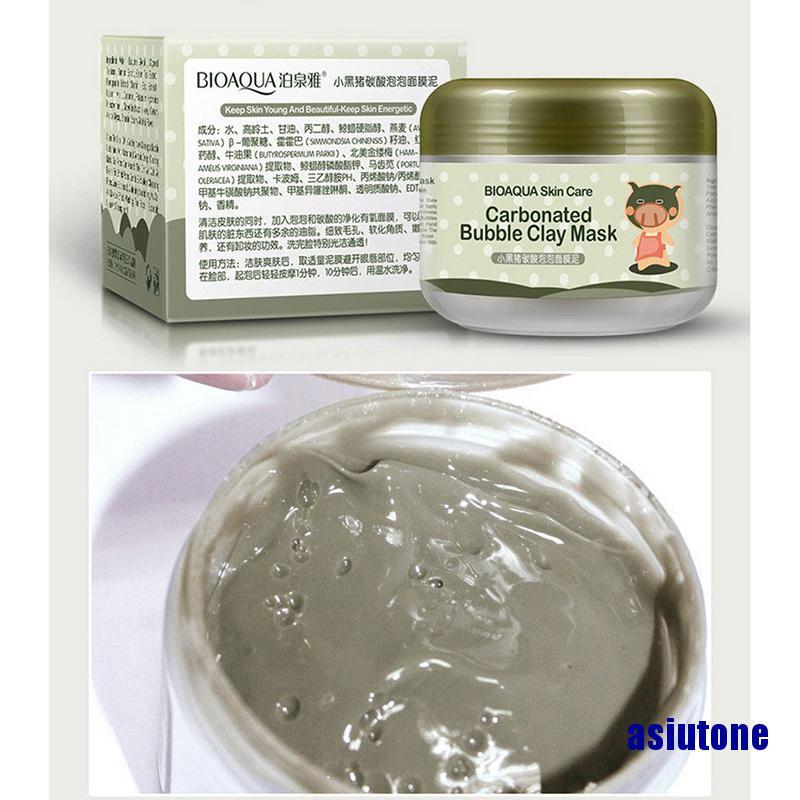 (Hàng Mới Về) Mặt Nạ Bùn Sủi Bọt Khí Oxy Loại Bỏ Mụn Đầu Đen Chăm Sóc Da 100g | BigBuy360 - bigbuy360.vn