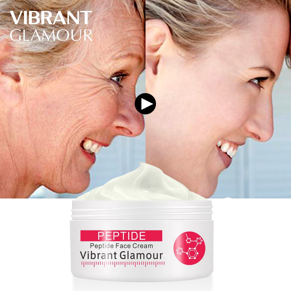 Bộ 4 Sản Phẩm Chống Lão Hóa Vibrant Glamour Peptide Collagen Vitamin E Hyaluronic Acid Chống Nhăn Nâng Cơ Da Mắt Và Mặt