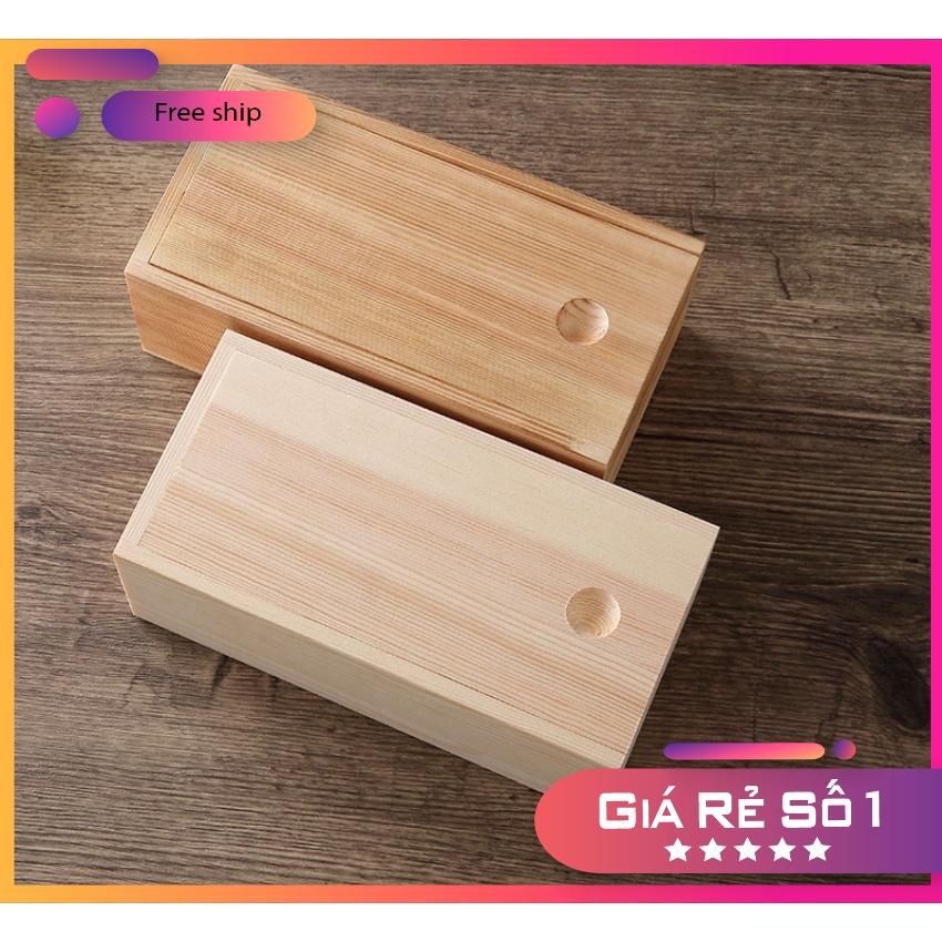 Hộp gỗ đựng đồ trang sức, hộp gỗ đựng quà trặng, hộp gỗ chữ nhật nắp trượt