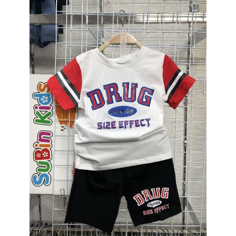 Bộ DRUG trắng đỏ SBB047 SUBIN KIDS