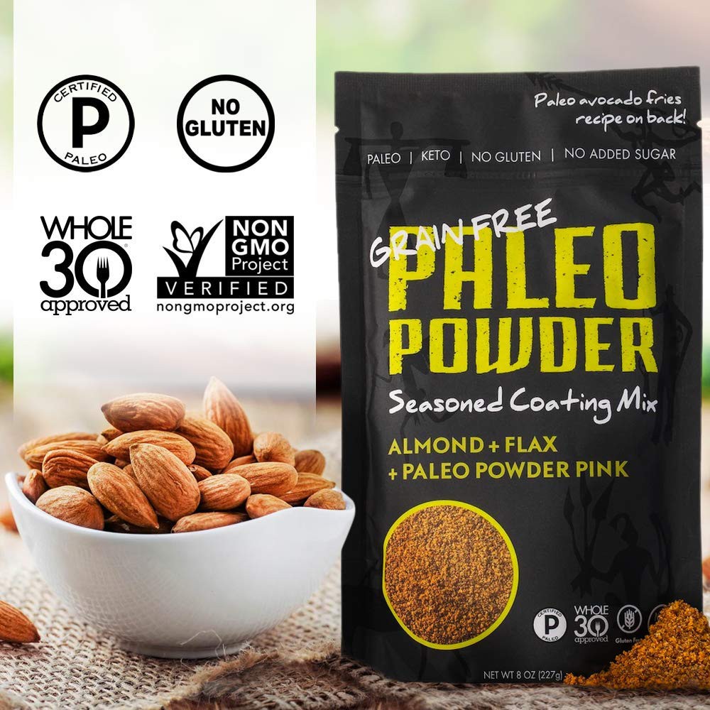 GIA VỊ NƯỚNG/CHIÊN GIÒN ĂN KIÊNG - KHÔNG ĐƯỜNG Paleo Powder Seasoned Breading Mix, Paleo, Keto, Non-GMO, 227g (8oz)