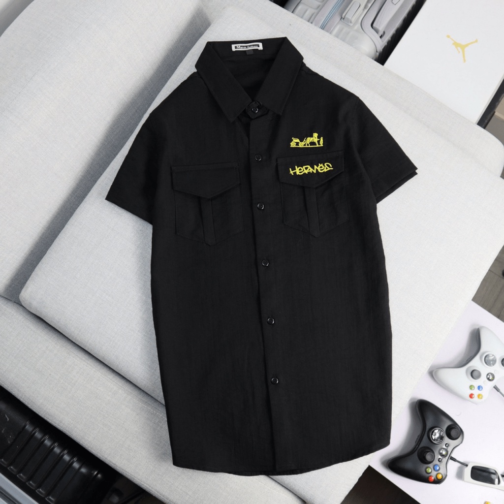 (HCM) ÁO SƠ MI NAM NGẮN TAY ĐŨI THỜI TRANG SIÊU XỊN CHO CÁC ANH EM - THỜI TRANG NAM PHONG CÁCH ĐẲNG CẤP KM FASHION
