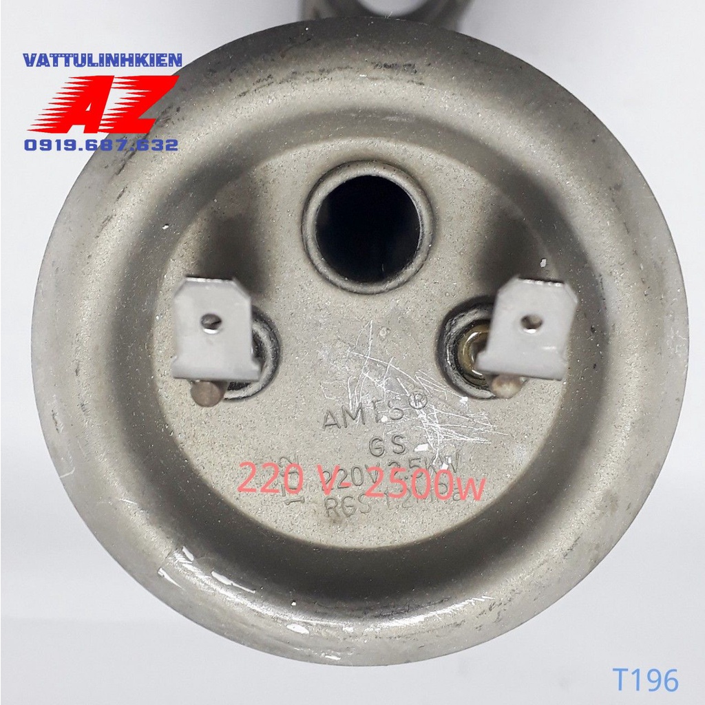 Bộ linh kiện ruột đốt Bình nóng lạnh ROSSI - TÂN Á 15L thân cong, bát tròn 6,5cm x 18cm+13cm + Thanh magie 5mm(196+346