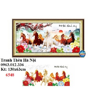 Tranh đính đá ngựa mã đáo thành công DF222-130x63cm