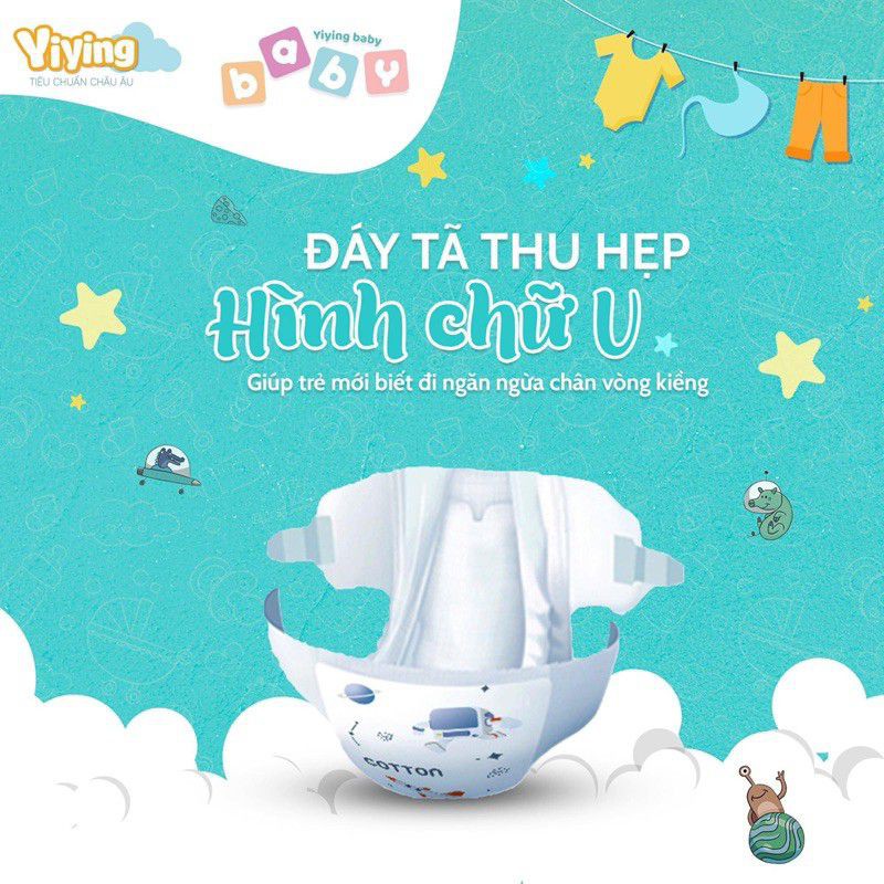 [HCM- Dùng thử] Bỉm Yiying tên lửa dán/quần nội địa Trung size NB1/S1/M1/L1/XL1/XXL1/3XL1