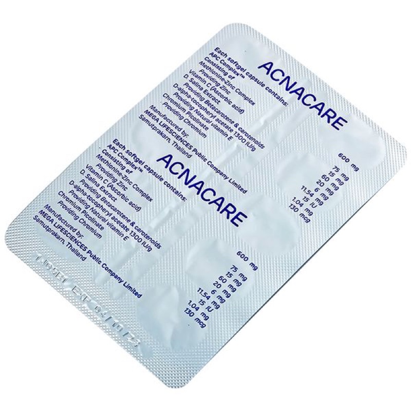 Acnacare Viên uống ngắn ngừa mụn giảm tiết dầu - Nhà Thuốc Da Liễu 24h