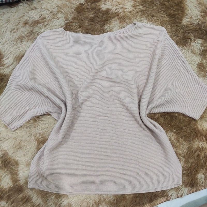 Áo kiểu cánh dơi hồng pastel pass